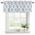 thumbnail image 2 of 2 Pack Valances for Windows, Sea Turtle Coastal Window Valances for Living Room/Bedroom/Bathroom, Watercolor Beach Ocean Nautical Light Filtering Kitchen Curtain Valance Window Treatment 54"W x18" L, 2 of 9