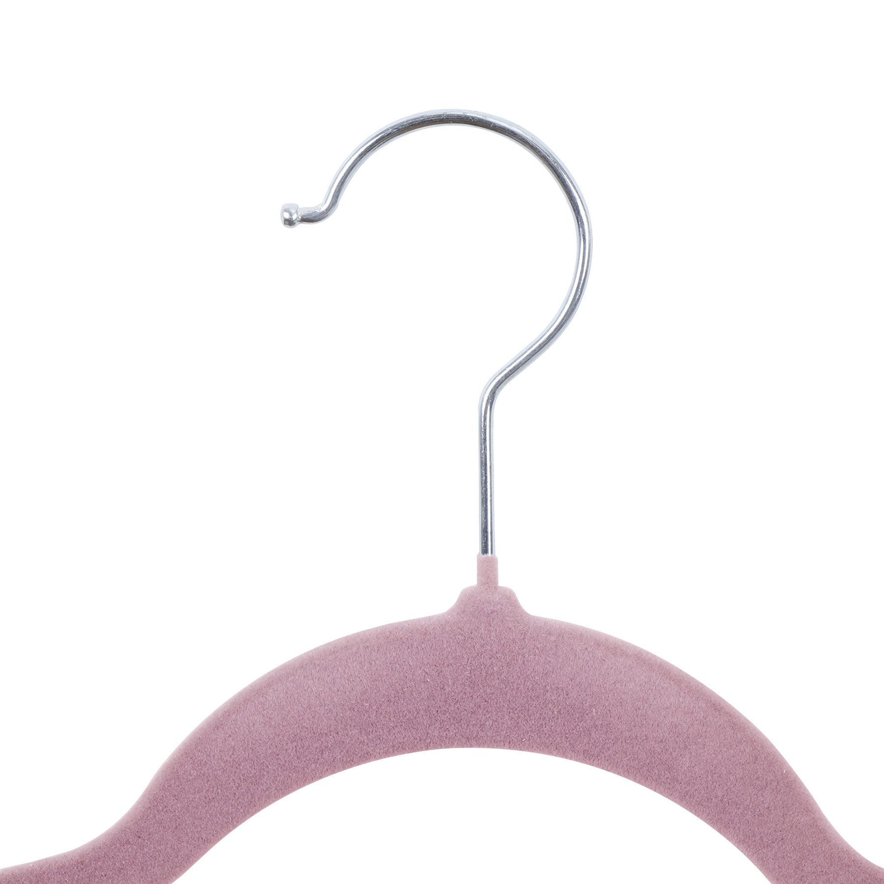 SuperDeal 100 Pack Velvet Clothes Hangers Non-Slip Slim Hangers Non-Slip Adult Suit Shirts Hangers 360° Swivel Hook, Pink