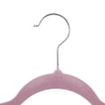 thumbnail image 3 of SuperDeal 100 Pack Velvet Clothes Hangers Non-Slip Slim Hangers Non-Slip Adult Suit Shirts Hangers 360° Swivel Hook, Pink, 3 of 17