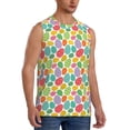 thumbnail image 2 of Balery colorful easter eggs Camisetas sin mangas para hombre, absorbe la humedad y protege contra el mal olor.-X-Large, 2 of 7