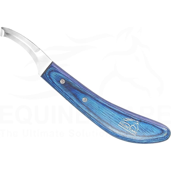 Equine Care 9-Inch Right-Handed, Double-Ended Stainless Steel Hoof Knife