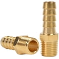 thumbnail image 2 of EcoNesxp Inch Barb Adapter NPT 1/4 Pack Brass Hose Fittings, 2 of 5