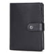 thumbnail image 5 of Sonducket Cartera plegable de cuero con cierre de cremallera para hombre y mujer, monedero, tarjetero, bolsa de transporte, regalo Negro 2piezas, 5 of 6