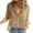 Brown, variant on Womens tops Women's Button Up Shirts V Neck Casual Long Sleeve Loose Shirt tops Shirts for Women Linen Shirts for Women Black M