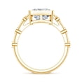 thumbnail image 3 of Rosec Jewels Moissanite Princess Cut Engagement Ring 3 Carat - D-VS1 Quality Certified - 8 mm Moissanite Solitaire Ring, 10K Yellow Gold, US 11.50, 3 of 9