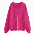 thumbnail image 4 of Godom Sweatshirts Jackets for Women Zip up Hoodies Long Sleeve Pullover Fall Clothing with Pockets Womens Sweatshirt, 4 of 4