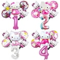 thumbnail image 2 of Juego de Globos de helio de Hello Kitty de dibujos animados para niños, decoración de fiesta de cumpleaños, Globos de aire, número de 32 pulgadas, Baby Shower, Niña, 2 of 4