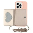 thumbnail image 1 of For Iphone 14 Pro Max Crossbody Lanyard Wallet Card Bag Phone Case(Pink),iPhone 16 Plus, 1 of 5