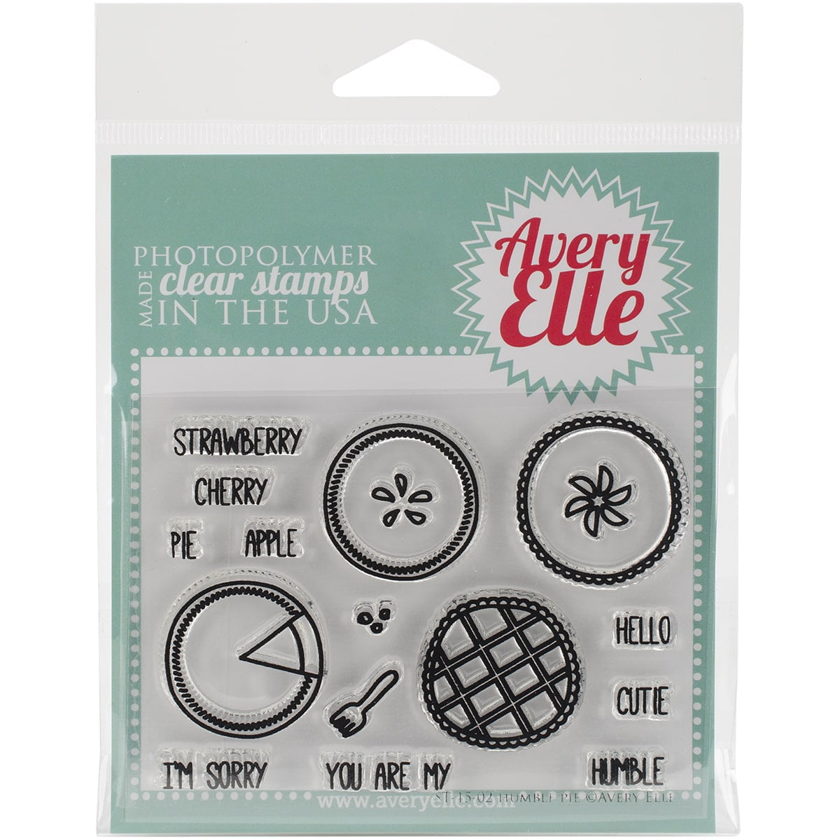 Avery Elle Clear Stamp Set 4-inch x 3-inchEllie 