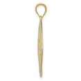 thumbnail image 2 of 14k Yellow Gold Diamond-Cut Filigree Swirl Pendant Charm, 2 of 4