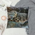thumbnail image 2 of Orinice Snow Leopard Graphic Decorative Cushion Throw Pillow Cover for Home Living Room Bedroom Car Couch Winter Season 1PC 24x24in, 2 of 5