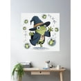 thumbnail image 2 of Cute Wizard Frog - Magical Fantasy Frog Art Poster Wall Art, Modern Wall Decor For Living Room Bedroom, 24x24 UNFRAMED, 2 of 3