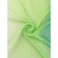 thumbnail image 3 of INSPIRE CHIC Women's Scarf Chiffon Silky Gradient Color Lightweight Long Wrap Shawl Dark Light Green, 3 of 8