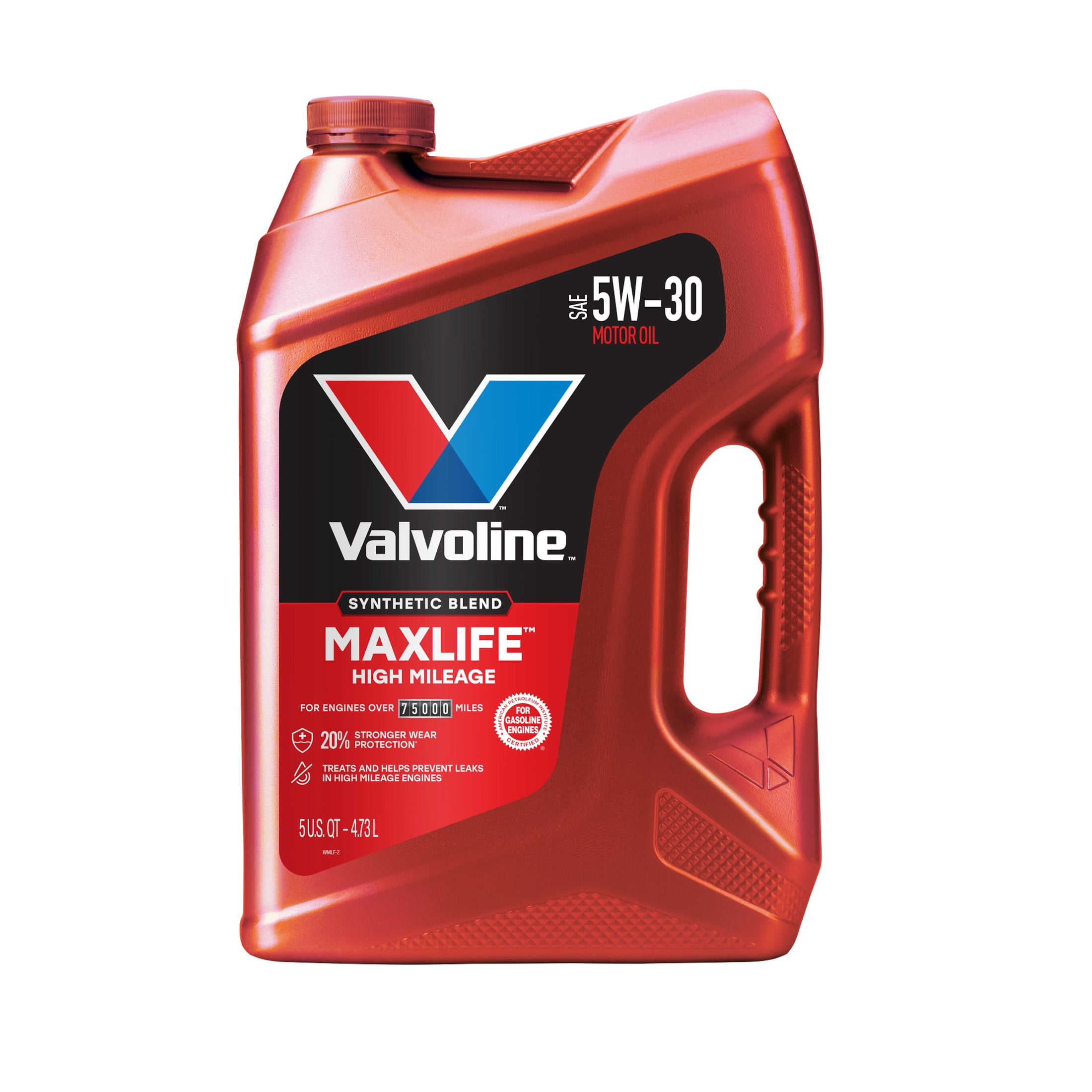 Valvoline, High Mileage Synthetic Blend Motor Oil, 5 Quart, 5W-20