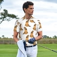 thumbnail image 3 of Fotbe German Shepherd Dog Camiseta Polo de Golf para Hombre con Estampado – Camisa Deportiva Transpirable con Cuello Abotonado-Medium, 3 of 6