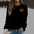thumbnail image 2 of GZWYHT Halloween Crew Neck Sweatshirts Women Fall Tops for Women Loose Fit Tops Baseball Sweatshirt Everyday Loose Tops Sports Fan Clothing Vintage Sweatshirt Thin Sweatshirts Teacher Shirts, 2 of 5