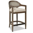thumbnail image 3 of Americana 26" Cane Back Counter Height Bar Stool Taupe Beige, 3 of 11