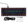 thumbnail image 1 of Dk61 Mini Teclado Mecánico 61 Teclas Eje Verde Con Rgb Retroiluminación De Colores Teclado Mecánico De Diapasón Para Computadora Portátil Juegos De Trabajo Inevent EL014390-01, 1 of 5