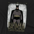 thumbnail image 2 of Batman: Caped Crusader Cartoon Stance Unisex Adult Long-Sleeve T Shirt, Black, 3X-Large, 2 of 4