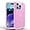 Pink, variant on Compatible with iPhone Case,[Compatible with Wireless Charging] Shock Absorption Bumper Design Clear Full Body Protection Soft Cover Phone Case (Grey,iPhone 13)