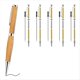 thumbnail image 2 of Kit de 5 Bolígrafos Delgados para Torneado de Madera, Bolígrafo Giratorio de 7 mm con Recarga, Ideal para Regalos de Bricolaje (Plata), 2 of 8