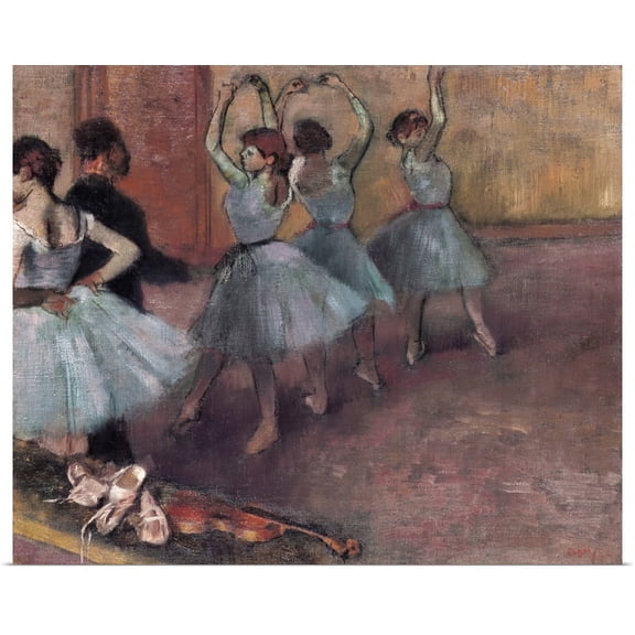 Great BIG Canvas | Rolled Edgar Degas Poster Print entitled Blue Dancers, c.1882