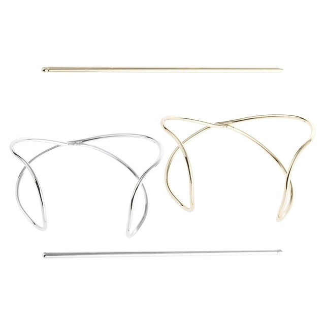 Paquete de 2 pasadores de aleación, pasadores para el cabello, soporte para , accesorios para el cabello
