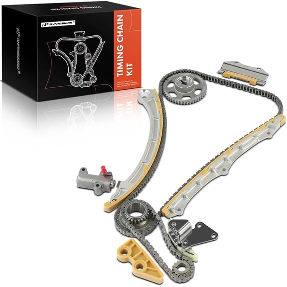 A-Premium 11PCS Engine Timing Chain Kit W/Sprocket & More [fits DOHC, 4Cyl 2.4L] Compatible with Honda Accord 2003-2007, CR-V 2002-2009, Element 2003-2011, for# 14401PPA004, 13620RAAA02, 13460PNA004