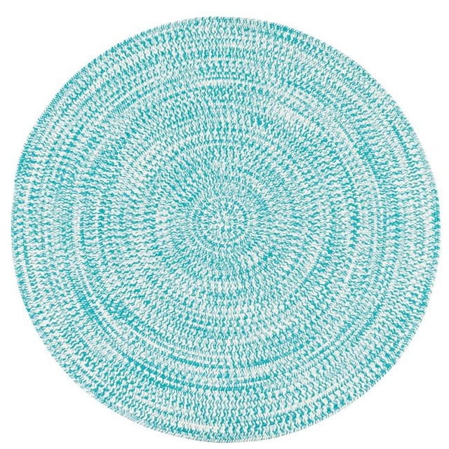 Colonial Mills Tapis KA88R036X036 Tweed Kaari Rond Tressé Tapis Aqua - 3 Pi.