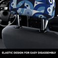 thumbnail image 4 of Kdxio Evil Eye Pattern Print 2 Piece Car Head Rest Covers Set Auto Front/Rear Seats Headrest Cover Universal Fit Most Cars,Sedan, SUV, 4 of 9