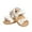 White, variant on Infant Baby Girls Summer Sandals Non-Slip Soft Sole First Walker Outdoor Beach Dress Shoes Open Toe for 6-12 Months Yellow