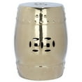 thumbnail image 4 of Safavieh Modern Ming Ceramic Garden Stool in Gold, 4 of 5