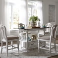 thumbnail image 3 of Liberty Furniture Industies, INC 5 Piece Gathering Table Set in Rubberwood Solids w/ White Oak & Birch Veneers, 3 of 4