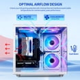 thumbnail image 6 of Qehi White Gaming PC Desktop, Core i5, Rx550 4Gb, 16G Ram, 256G Nvme 3.0, Rgb Lighting, 6 of 8