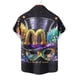 thumbnail image 5 of Blusa y camisa de manga corta con cuello vuelto para hombre, blusa informal de moda con cuello vuelto, blusa estampada de manga corta con botones, blusa de poliéster para hombre, 5 of 5