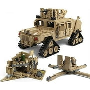 General Jim's US M1A2 Abrams Main Battle Tank and Hummer Building Blocks Toy Bricks | Compatible with Lego, Cobi, Wange, Sembo and all major brick building brands.