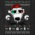 thumbnail image 2 of Men's The Nightmare Before Christmas Ugly Christmas Jack Portrait Graphic Tee Black X Large, 2 of 5