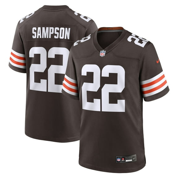 Men's Nike Dylan Sampson Brown Cleveland Browns Team Game Jersey