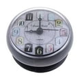 thumbnail image 2 of Reloj de pared pequeño para baño, reloj con ventosa, reloj con espejo, reloj de ducha para baño Gris, 2 of 8