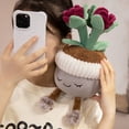 thumbnail image 3 of Greenhouse 13.7 inch Plant Plush Soft Cute Stuffed Succulent Plush Flowers Toy Pink, 3 of 4