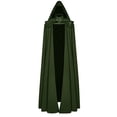 thumbnail image 1 of Capa con capucha de terciopelo rojo: capa de disfraz renacentista medieval para Halloween, cosplay y eventos, 1 of 4