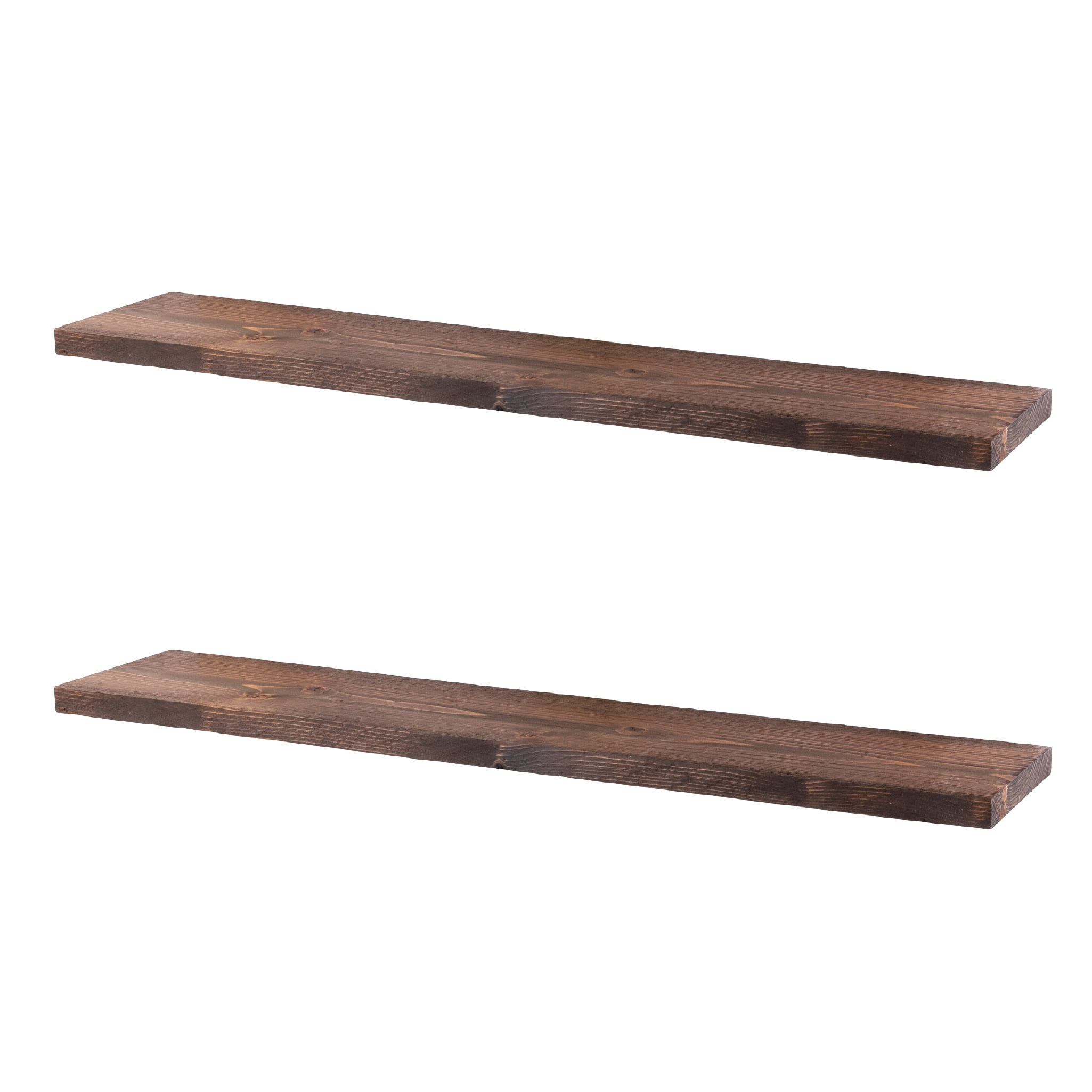 PIPE DECOR Solid Wood Wall Shelves, 36