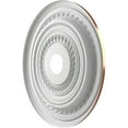 thumbnail image 4 of Ekena Millwork 22"OD x 3 1/2"ID x 1"P Cole Thermoformed PVC Ceiling Medallion (Fits Canopies up to 6"), Bright Coat Copper, 4 of 10