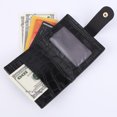 thumbnail image 1 of Bolsa Mini monedero con múltiples ranuras para tarjetas de piel de cocodrilo (negro) JShteea Para Estrenar, 1 of 5