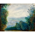 thumbnail image 2 of Renoir, Pierre-Auguste 24x20 Gold Ornate Wood Framed with Double Matting Museum Art Print Titled - The Auvers Valley on the Oise River 1884, 2 of 4
