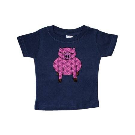 

Inktastic Patterned Pig Gift Baby Boy or Baby Girl T-Shirt