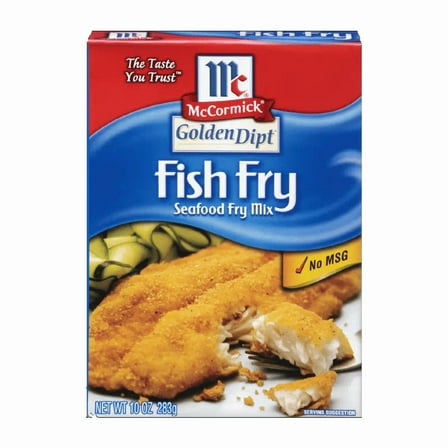 Pack of 8, ​McCormick Golden Dipt Fish Fry Seafood Fry Mix, 10 oz