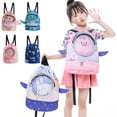 thumbnail image 1 of Children Swimming Backpack with Adjustable Strap Large Capacity Water-Resistant Cartoon Print Wet Dry Separation Bag for Kids, 1 of 7