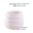 thumbnail image 4 of OUNONA 3Pairs Flat Pure Color Shoelaces Durable Cotton Lace for Shoes Easy to Clean Replacement, 4 of 4