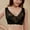 Black, variant on Sexy Floral Full Coverage Lace Bra Women Gathered Thicker Gradient Bra Cotton Soft Push Up Bra